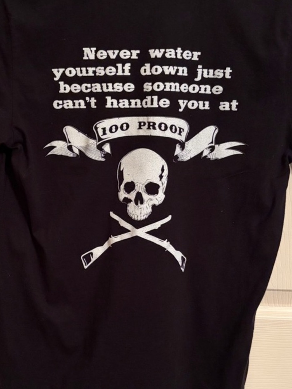 Smith Creek Moonshine Tee “ Don’t Water Yourself Down” Black Medium